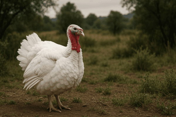 Dinde blanche : races, élevage et astuces pour une chair savoureuse